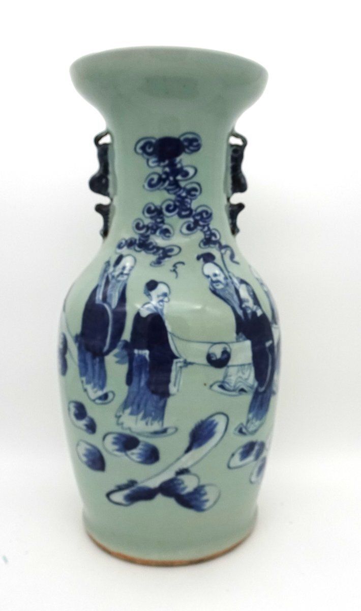 Antique Chinese Porcelain Vase, 1890s photo furniture
