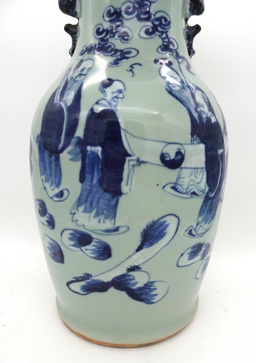 Antique Chinese Porcelain Vase, 1890s photo vintage