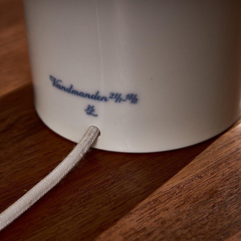 Lighting Vandmanden / Aquarius Porcelain Table Lamp By Kai Lange For Fog & Mørup And Royal Copenhagen photo