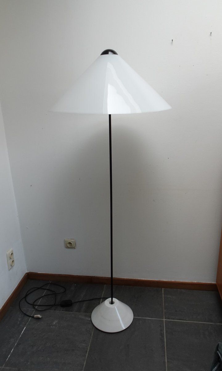 photo vintage 301/C O Luce Snow Floor Lamp By Vico Magistretti For Oluce, 1973
