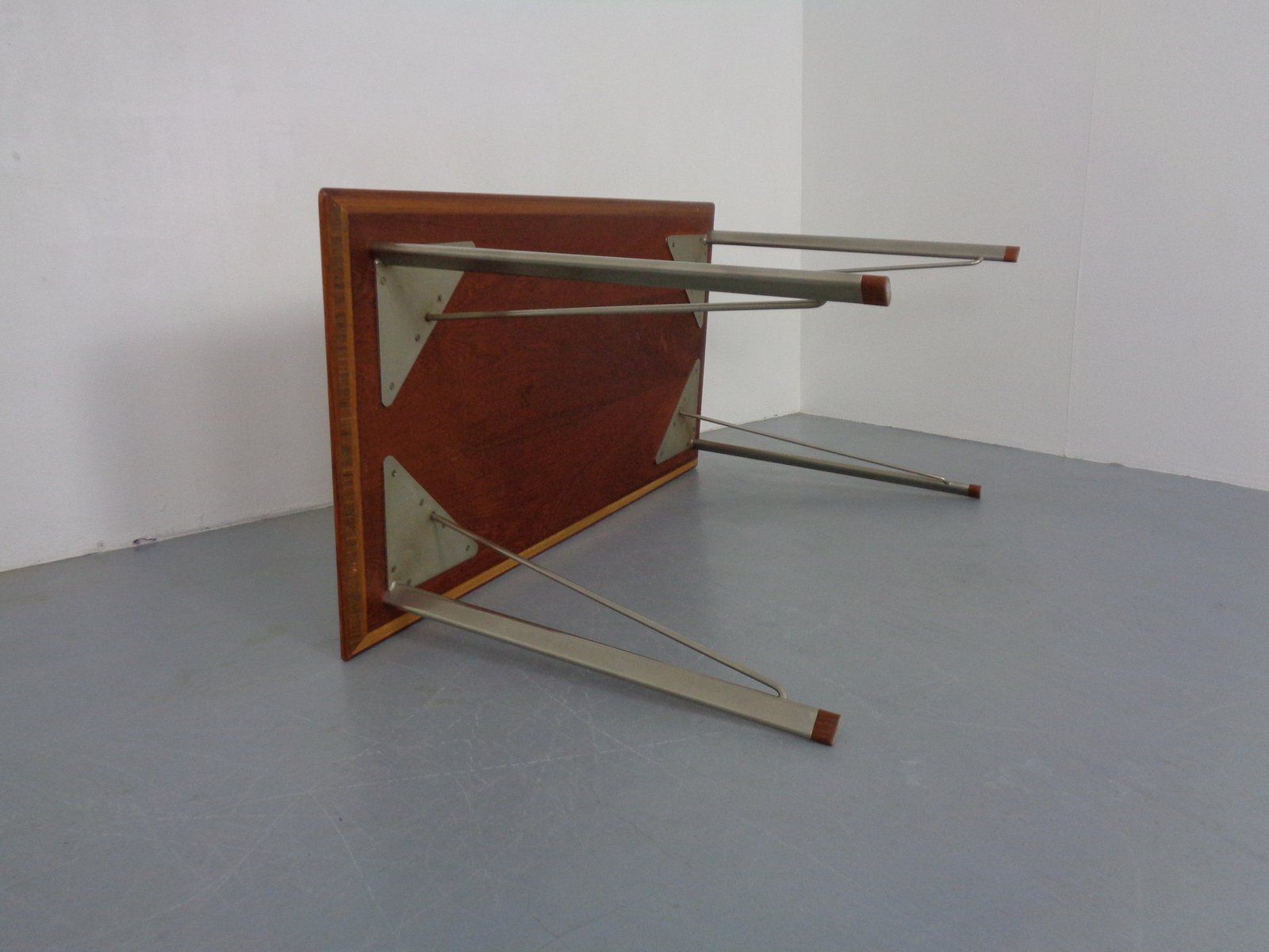 Furniture 3605 Teak Desk By Arne Jacobsen For Fritz Hansen, 1950s photo