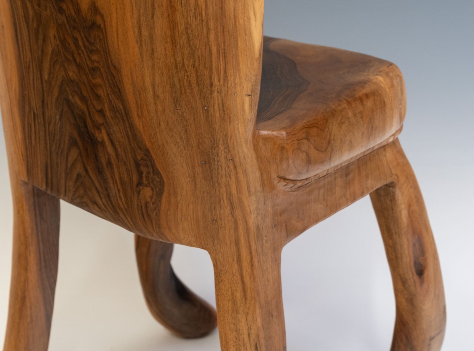 Pierre Decorse Organic Sculptural Walnut Wood Wabi Sabi Side Chair photo 1295.0