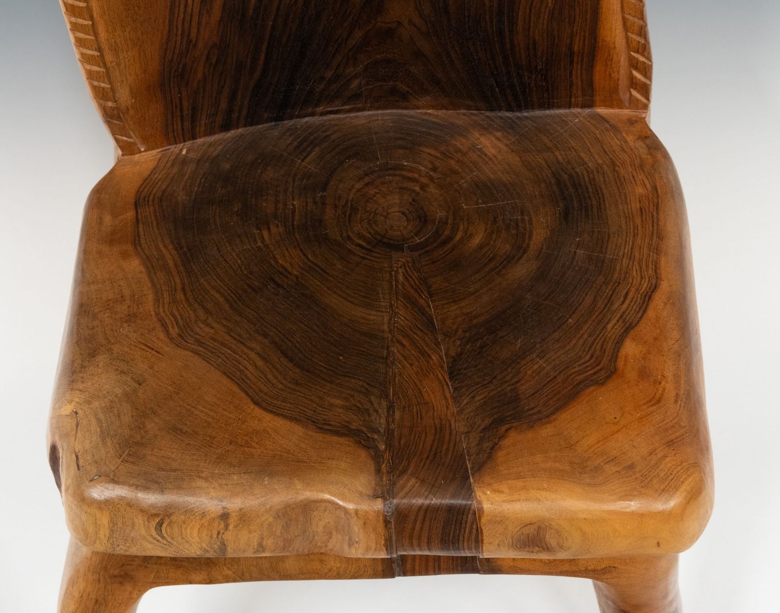 Pierre Decorse Organic Sculptural Walnut Wood Wabi Sabi Side Chair photo buy
