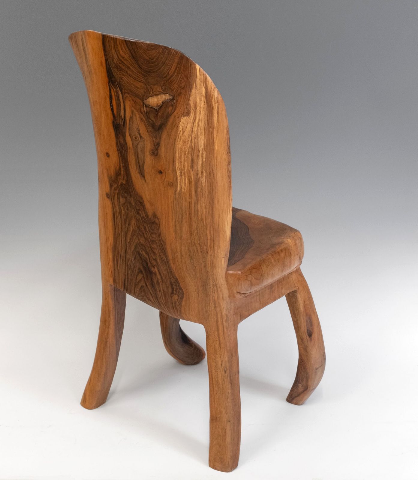 photo for sale Pierre Decorse Organic Sculptural Walnut Wood Wabi Sabi Side Chair