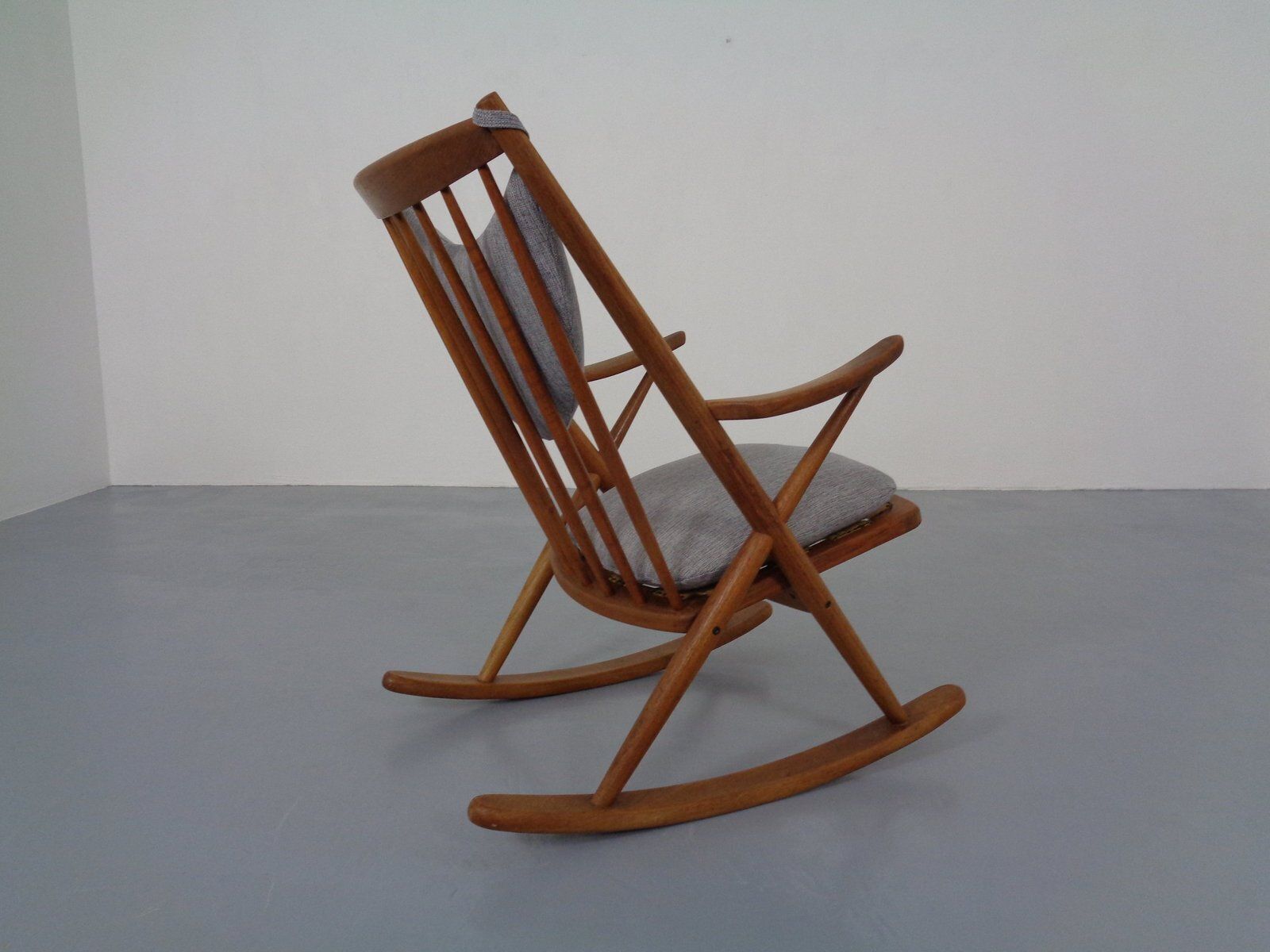 Teak Rocking Chair By Frank Reenskaug For Bramin, Denmark, 1960s photo buy