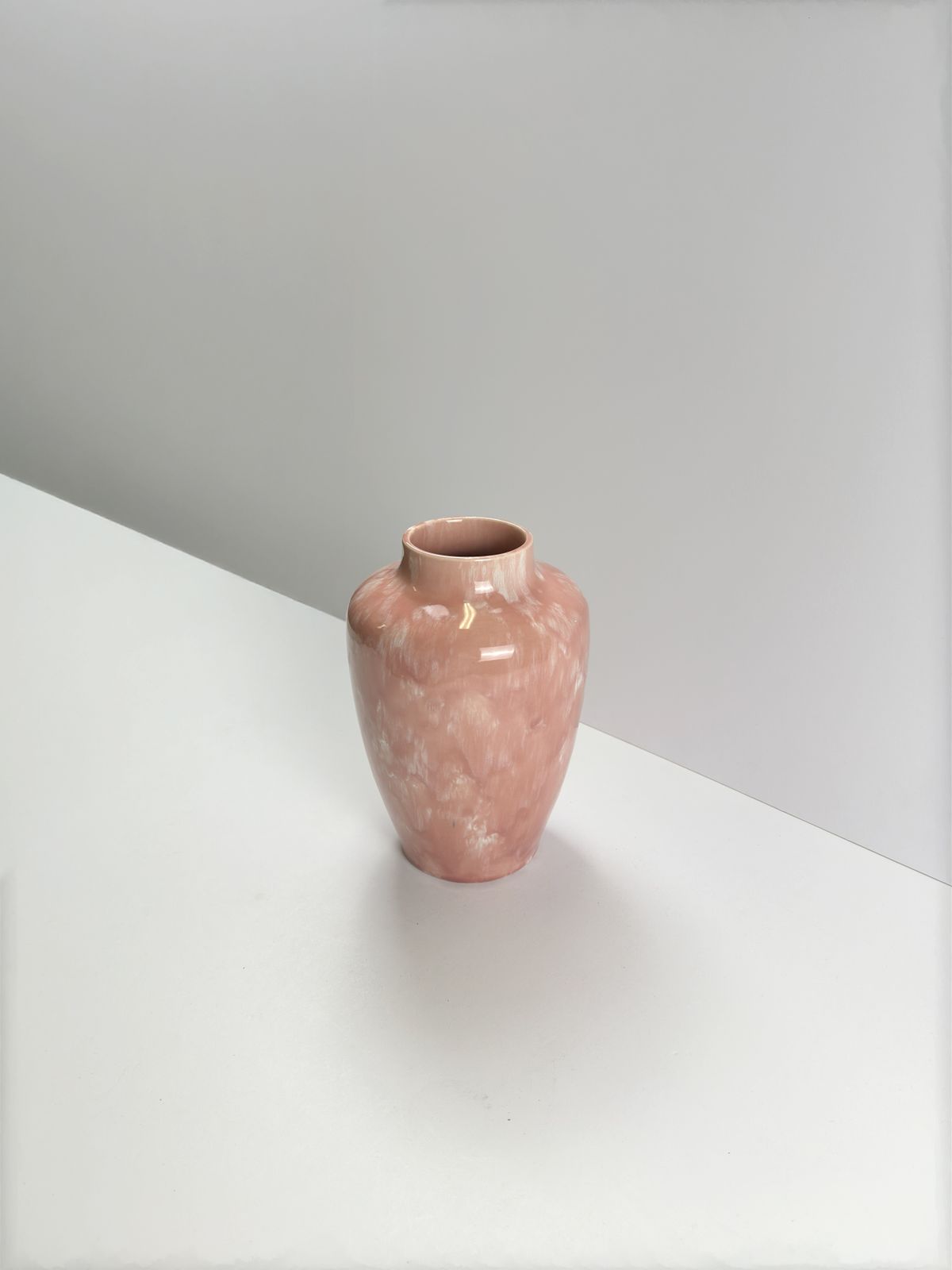 1920s Minton Hollins Astra Ware Rose Pink Drip Glaze Ceramic Vase photo Home Decor