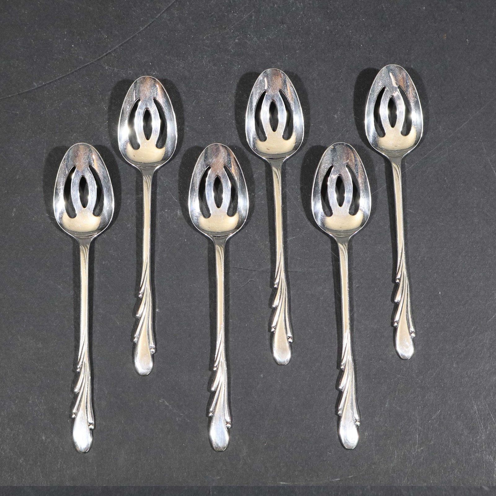 1950s Set Of 6 Dutch Silver Plated Teaspoon Set Of 6, Zilverstad Schoonhoven