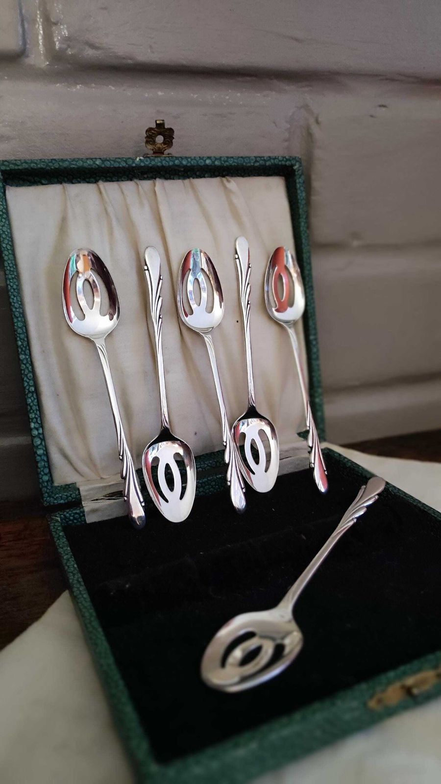 photo vinterior 1950s Set Of 6 Dutch Silver Plated Teaspoon Set Of 6, Zilverstad Schoonhoven