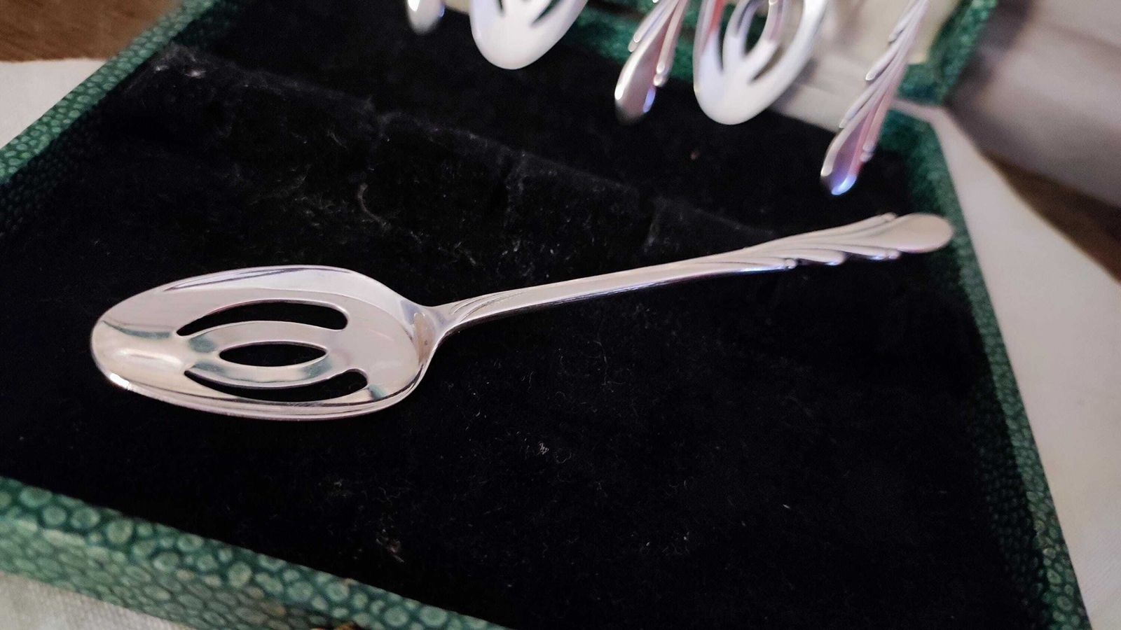 photo buy 1950s Set Of 6 Dutch Silver Plated Teaspoon Set Of 6, Zilverstad Schoonhoven