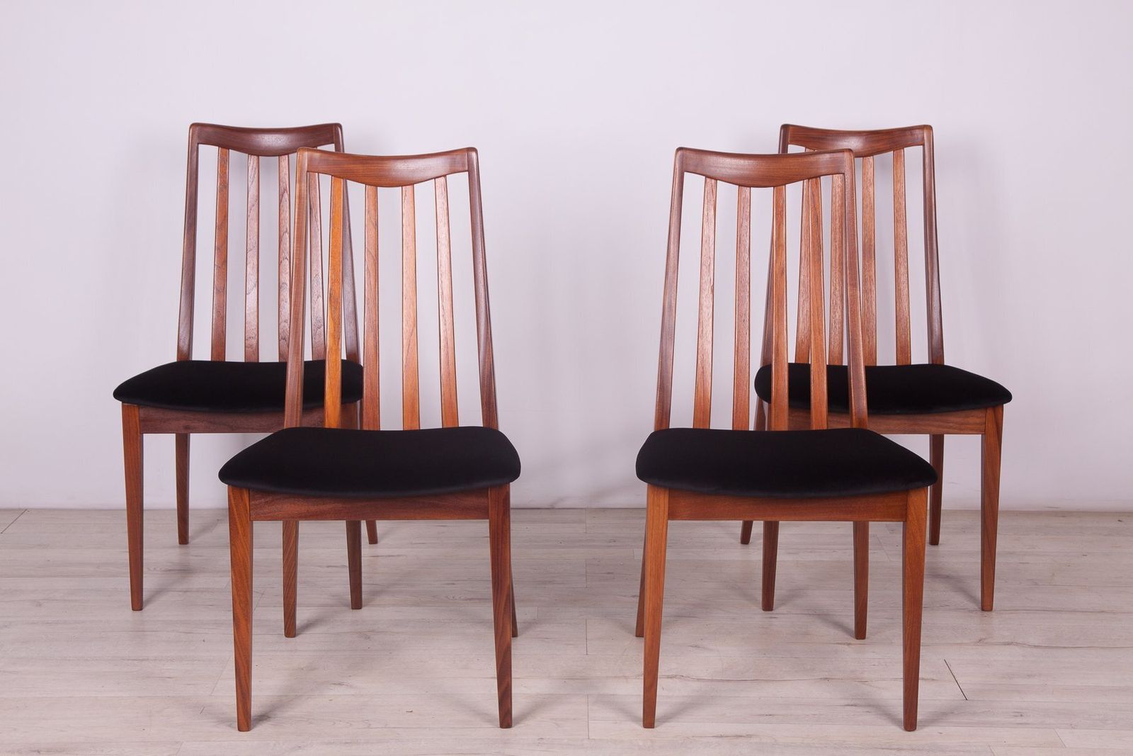 Mid Century Teak Dining Chairs By Leslie Dandy For G Plan, 1960s, Set Of 4 photo for sale
