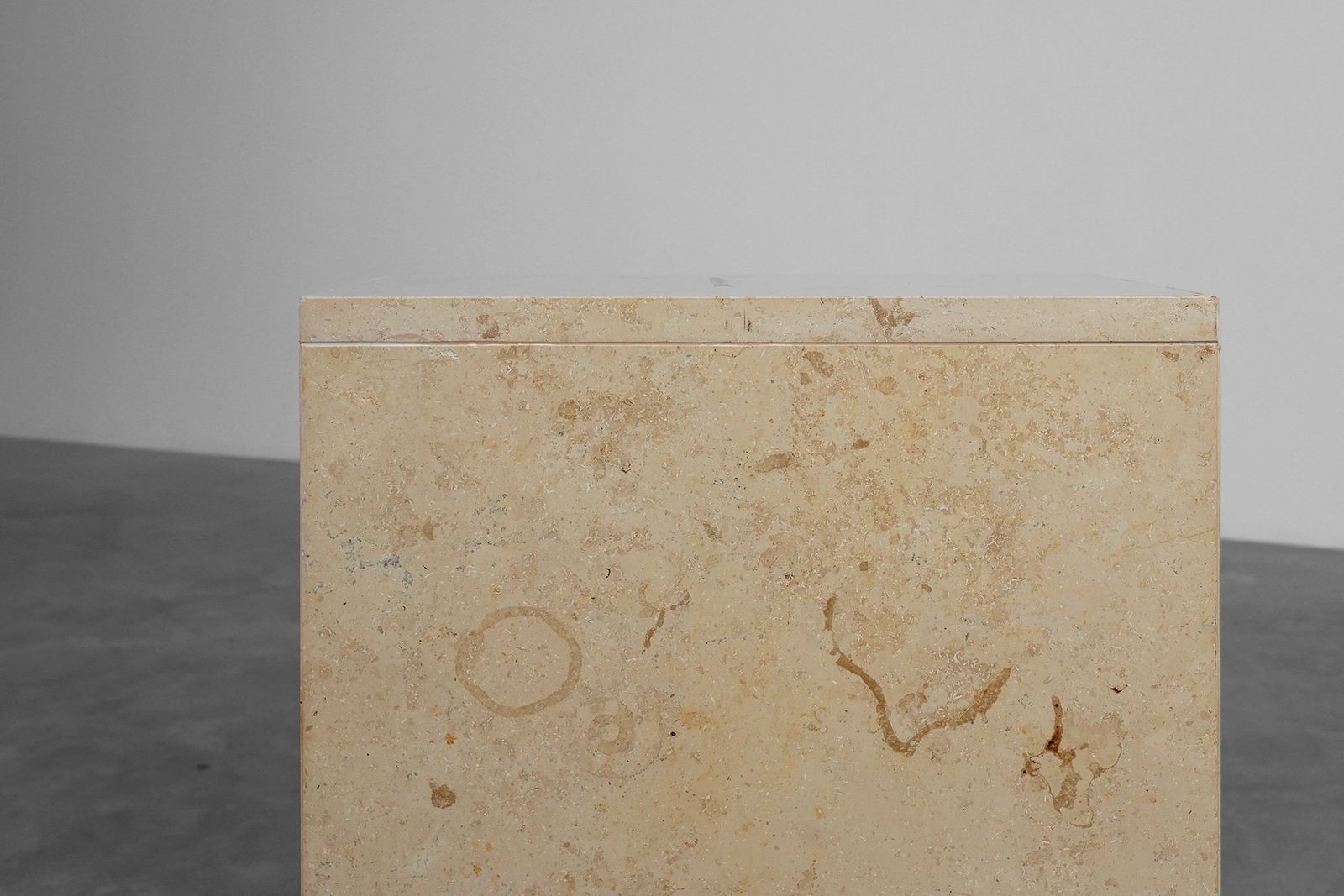 Mid Century Italian Travertine Console, 1980s photo buy