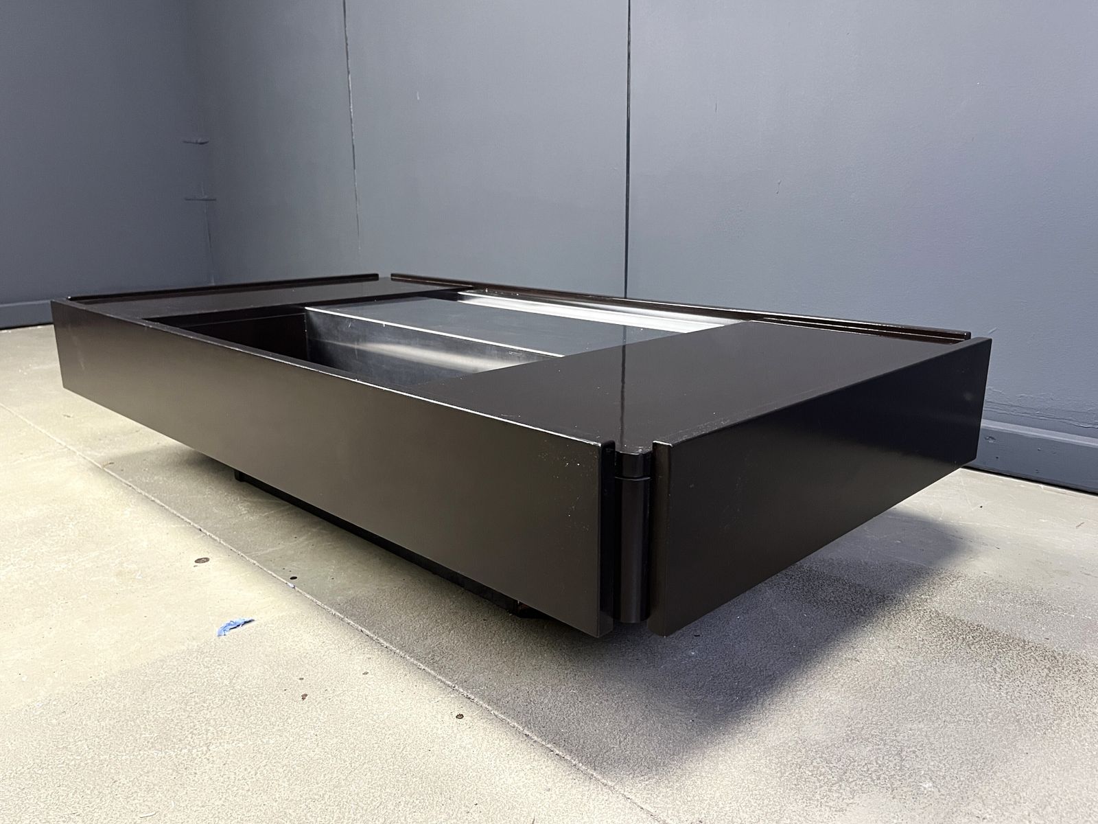 photo furniture Vintage Lacquer Bar Coffee Table Made In Italy Attr To Mario Sabot/Willy Rizzo, 1970s