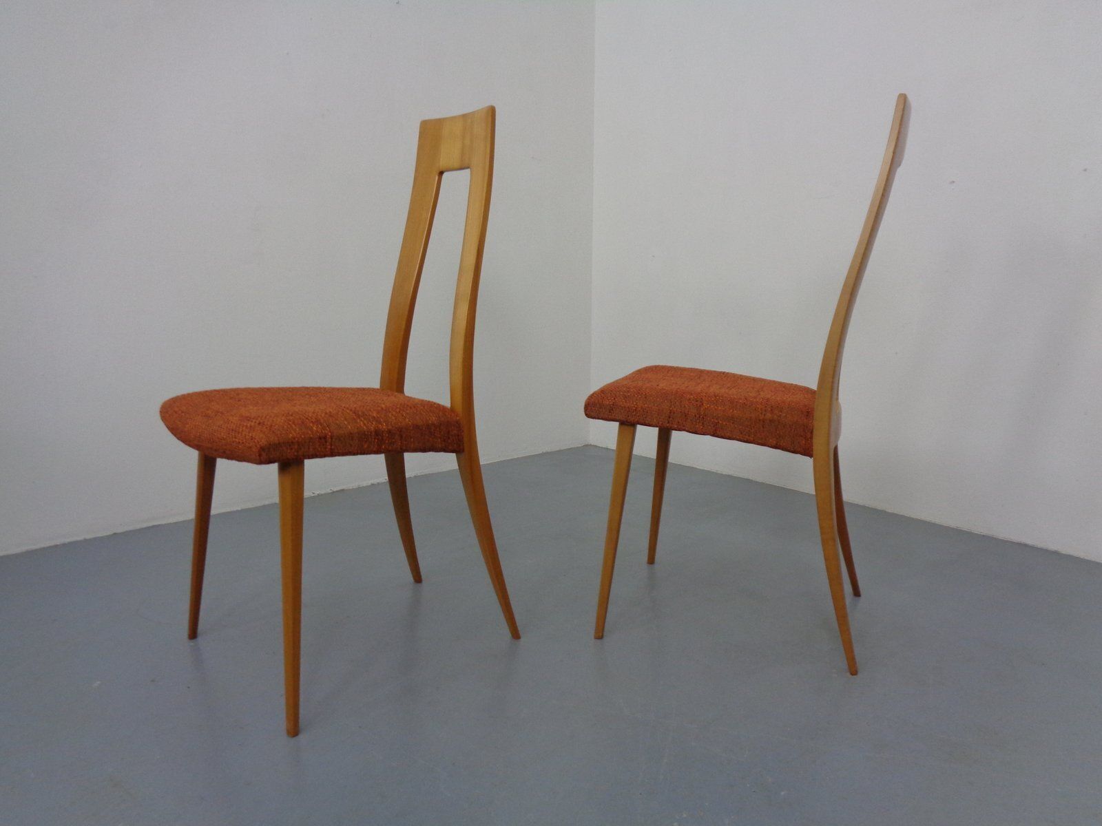 Cherry Wood Chairs From Ernst Martin Dettinger, Germany, 1960s, Set Of 2 photo buy
