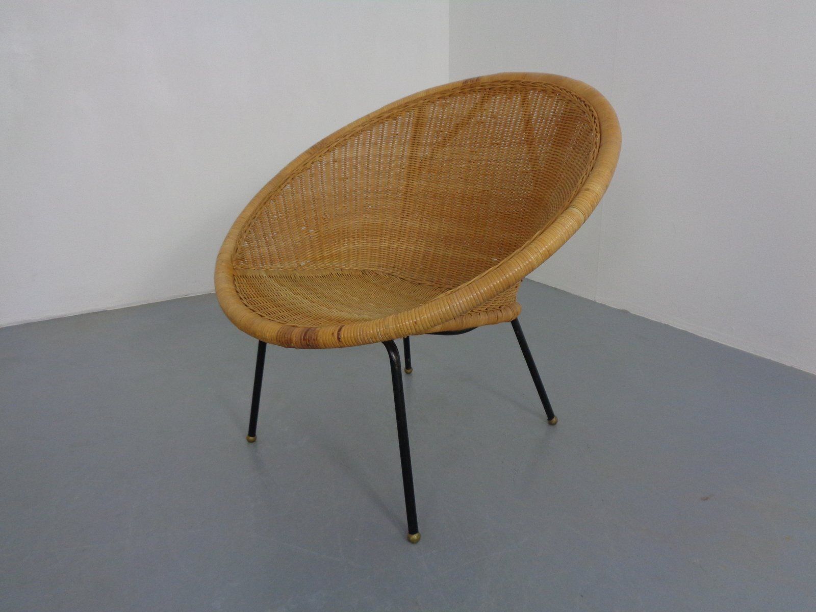 Mid Century Modern Wicker Chair By Paul Mccobb, USA, 1950s photo Furniture