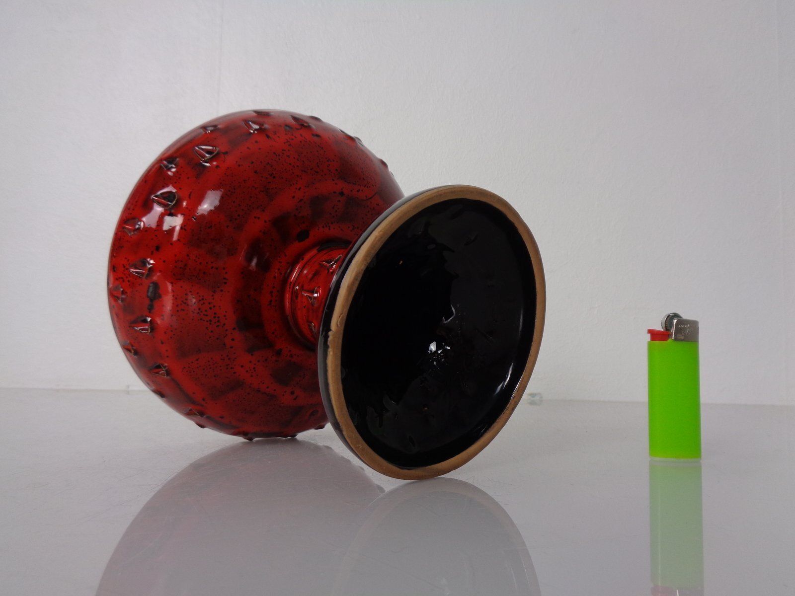 191.0 Italian Strawberry Ceramic Vase By Fratelli Fanciullacci For Bitossi, 1960s photo
