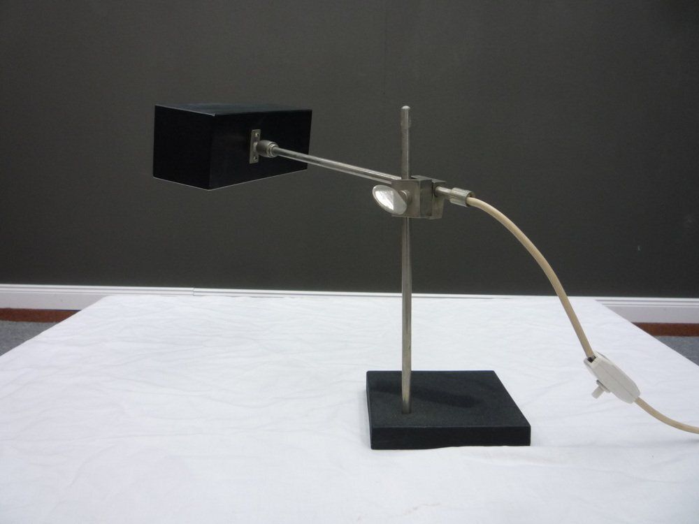 Minimalist Flamingo Table Lamp By Max Bietenholz For Bünte & Remmler, 1960s photo Lighting