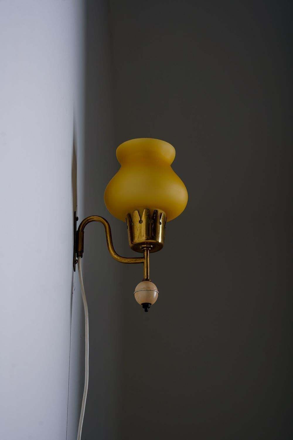 Wall Lamp By Erik Tidstrand For Nordiska Kompaniet (Nk), Sweden, 1950s  1 photo vinterior