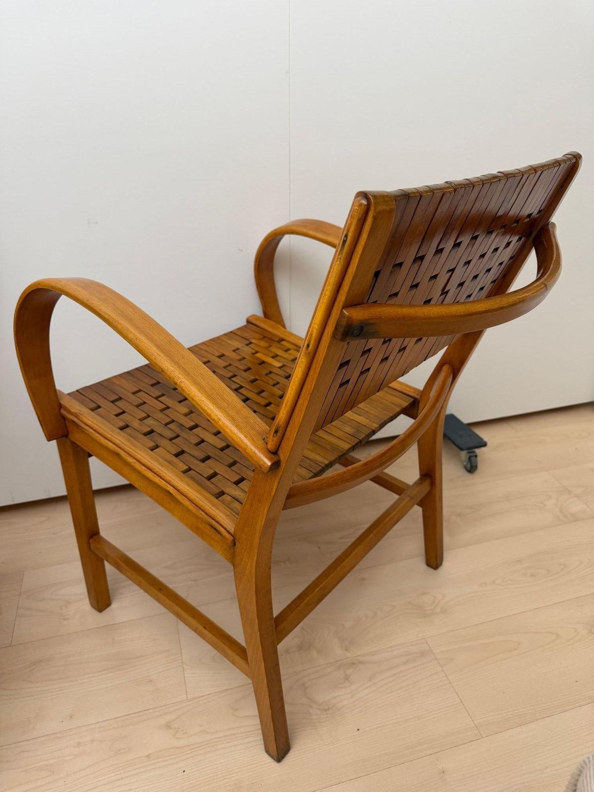 Pair Of Armchairs, By ‘Gelenka’, Solid Beech Wood, Germany Circa 1950 photo furniture