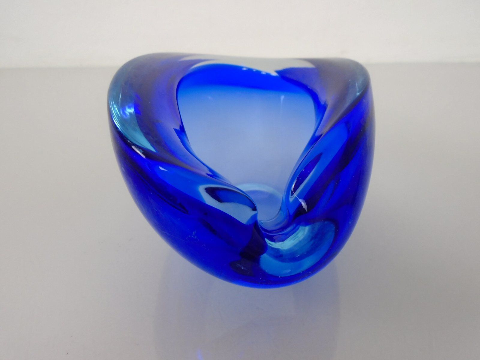 Blue Sommerso Murano Glass Ashtray, Italy, 1960s photo furniture