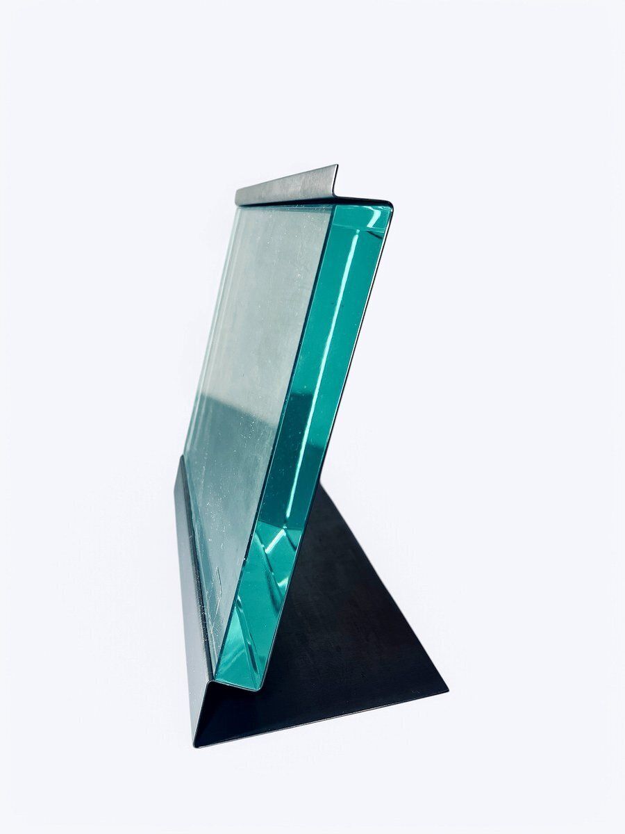 Glass Picture Frame From Fontana Arte, Italy photo for sale