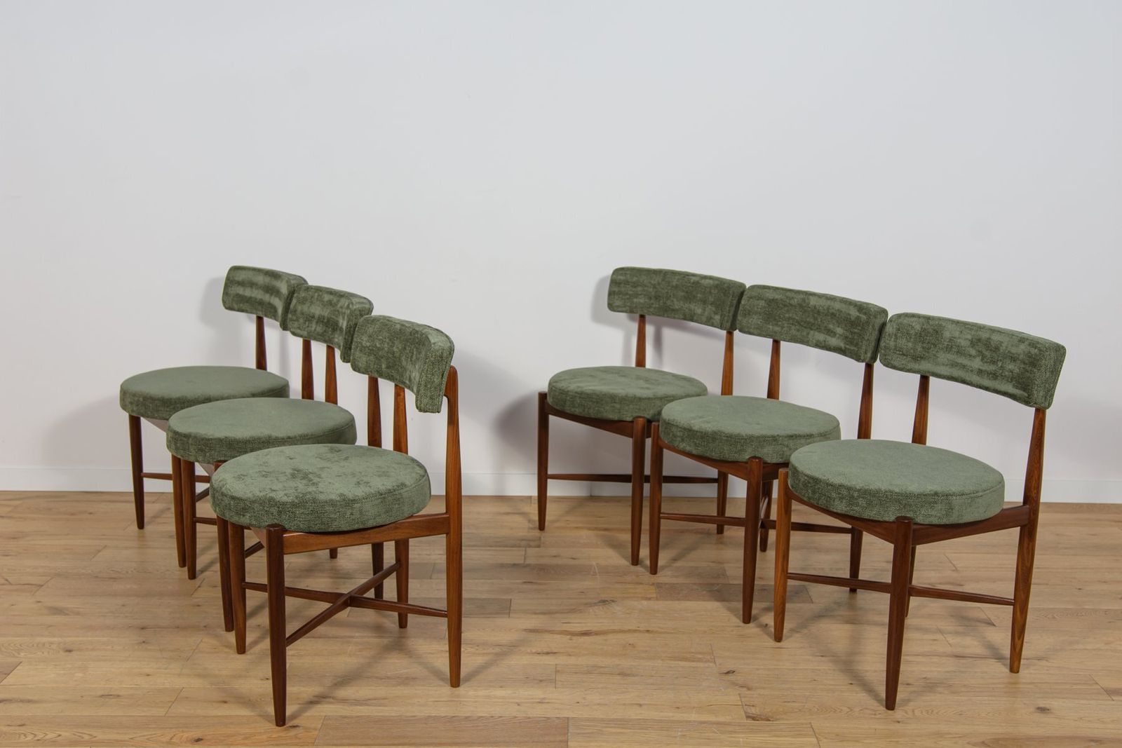 Mid Century Teak Dining Chairs By Ib Kofod Larsen For G Plan, 1960s, Set Of 6 photo Furniture