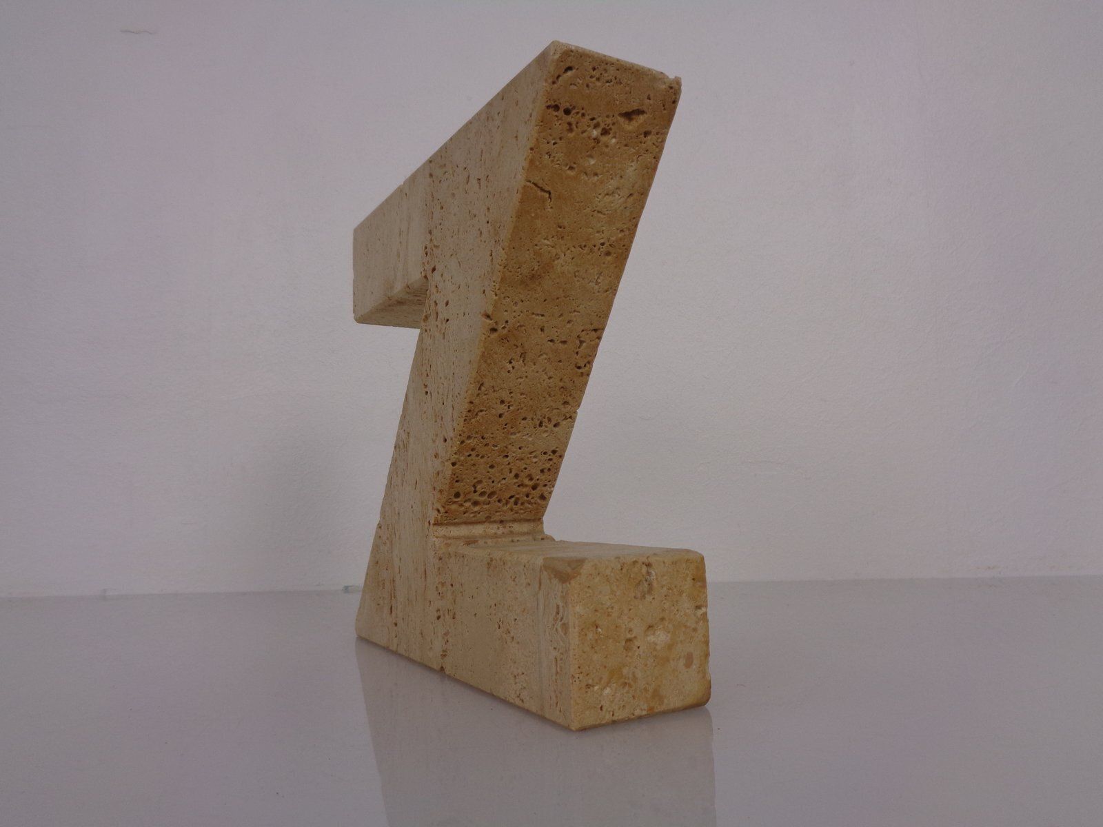 photo furniture Travertine A To Z Bookends , Italy, 1960s, Set Of 2
