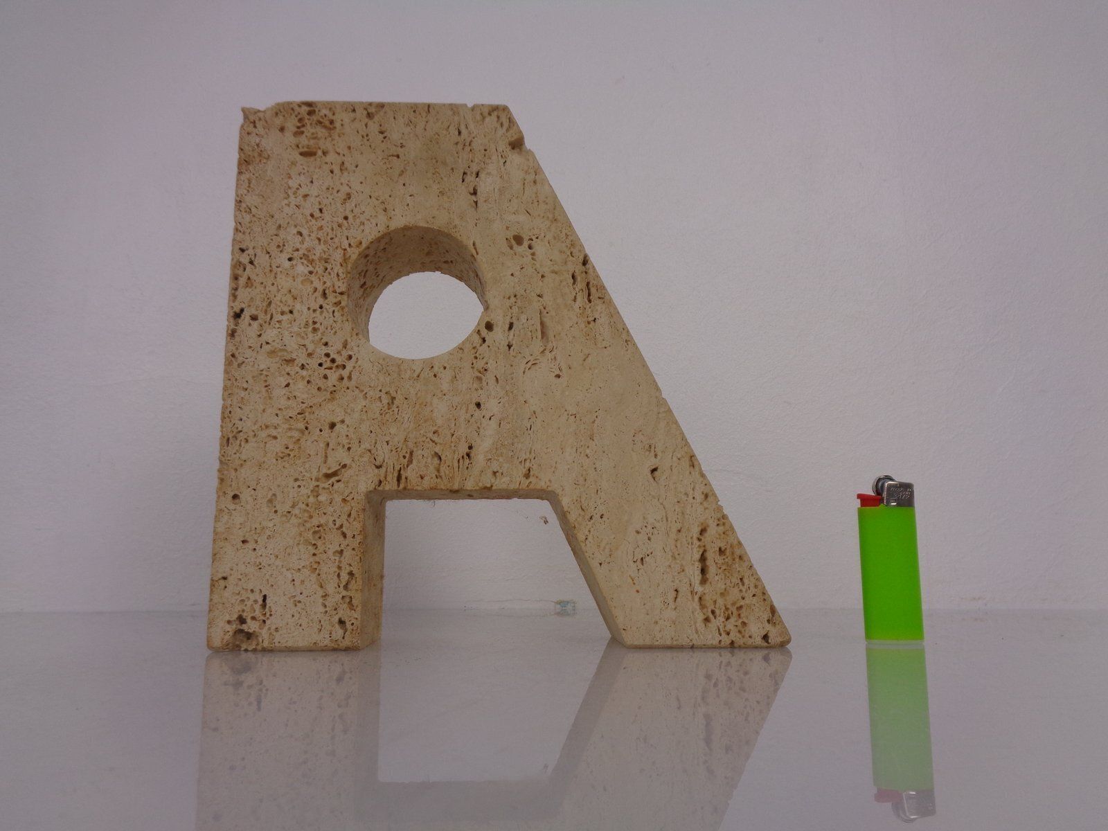 Home Decor Travertine A To Z Bookends , Italy, 1960s, Set Of 2 photo