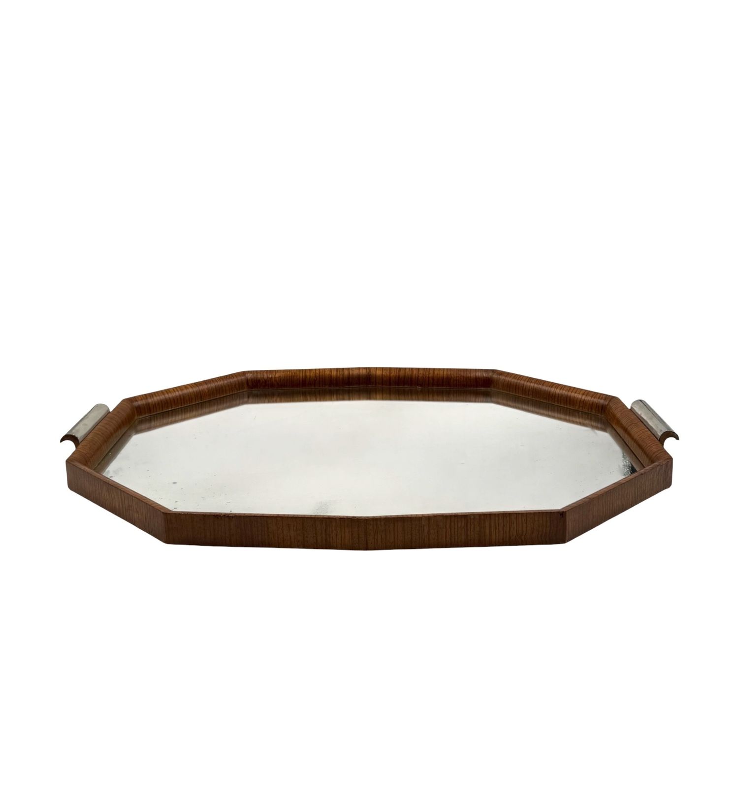 Mid Century Modern Mirrored Tray, Brazil 1960s photo 480.0