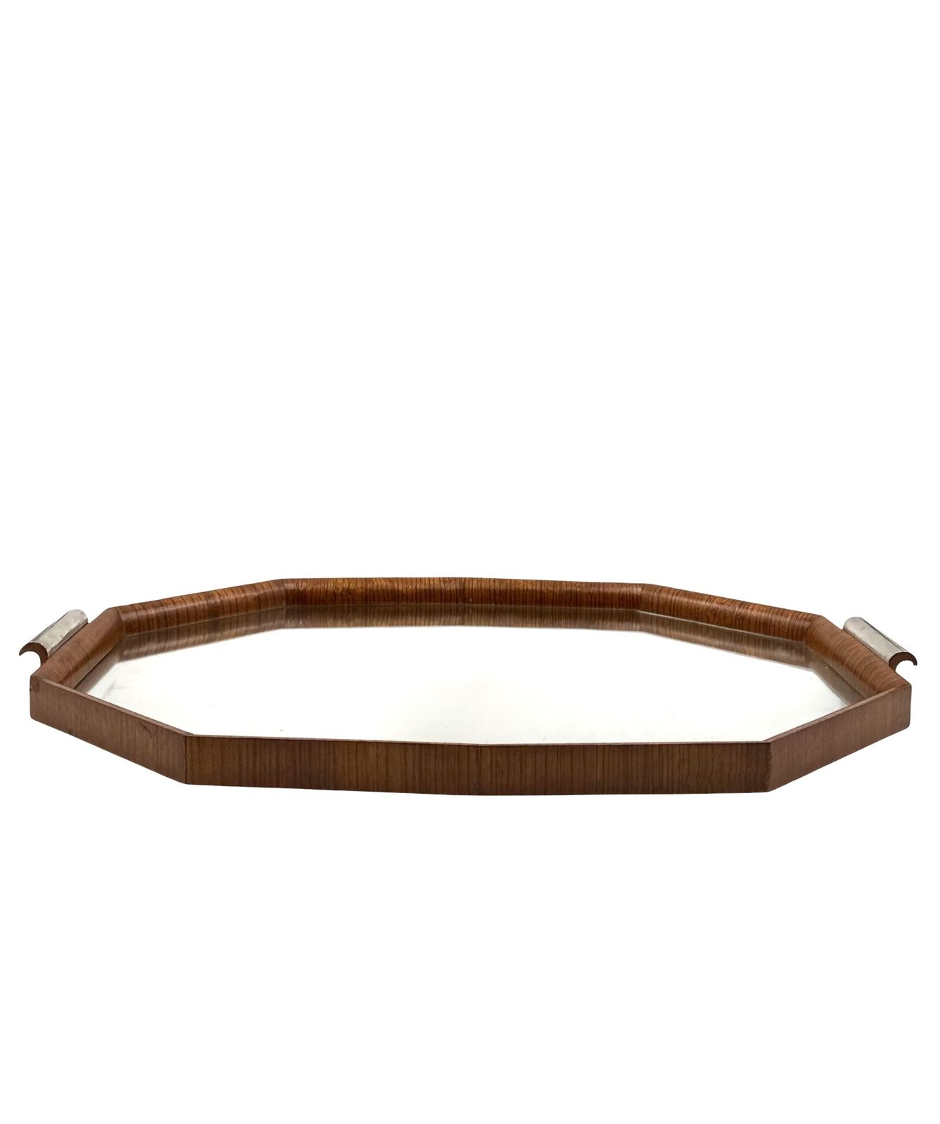 Mid Century Modern Mirrored Tray, Brazil 1960s