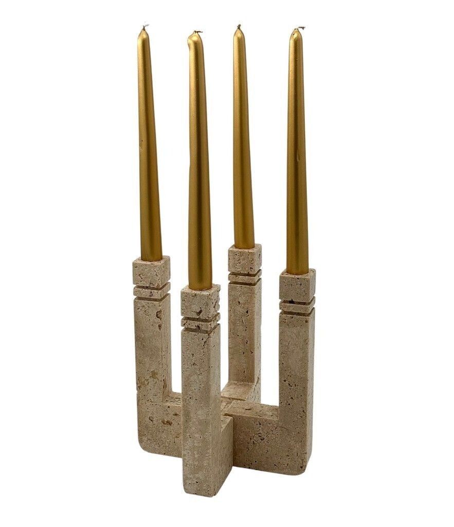 photo buy An Italian 1970s Travertine Candle Holder By Fratelli Mannelli