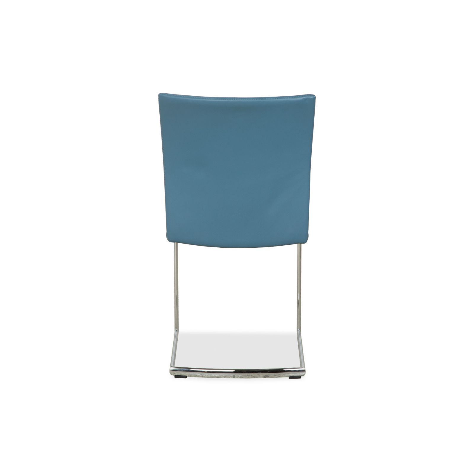 photo for sale Set Van 6 Draenert Nobile Swing Leren Stoelen, Blauw En Petrol