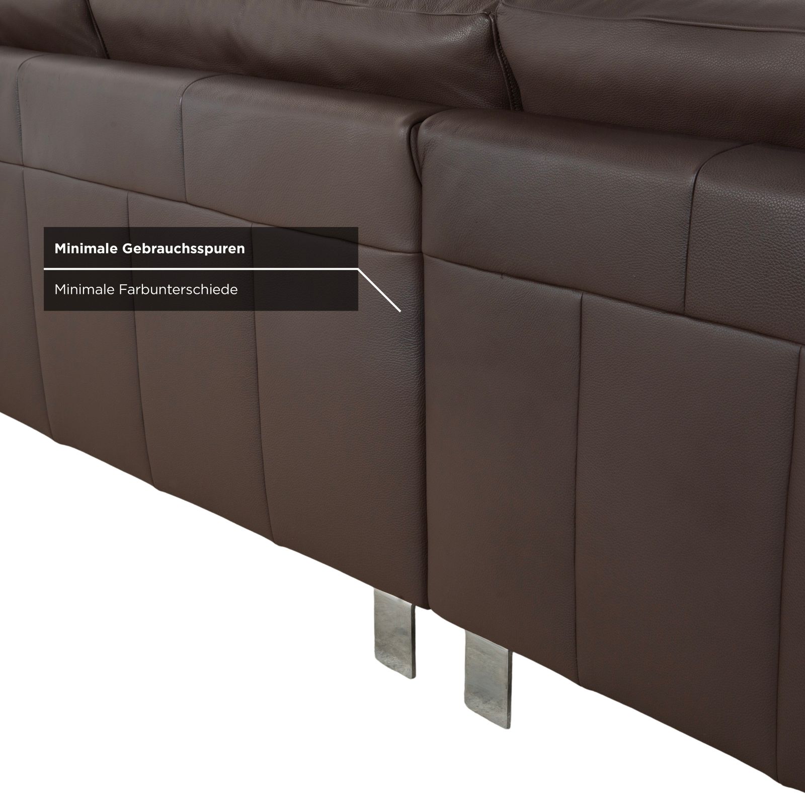 photo furniture Canapé d'angle Ewald Schillig Concept Plus en cuir marron moka
