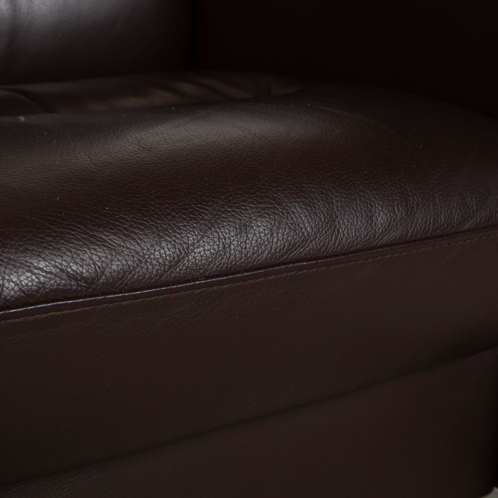 Mobilier Canapé 3 places Stressless Wave en cuir brun espresso, fonction manuelle photo