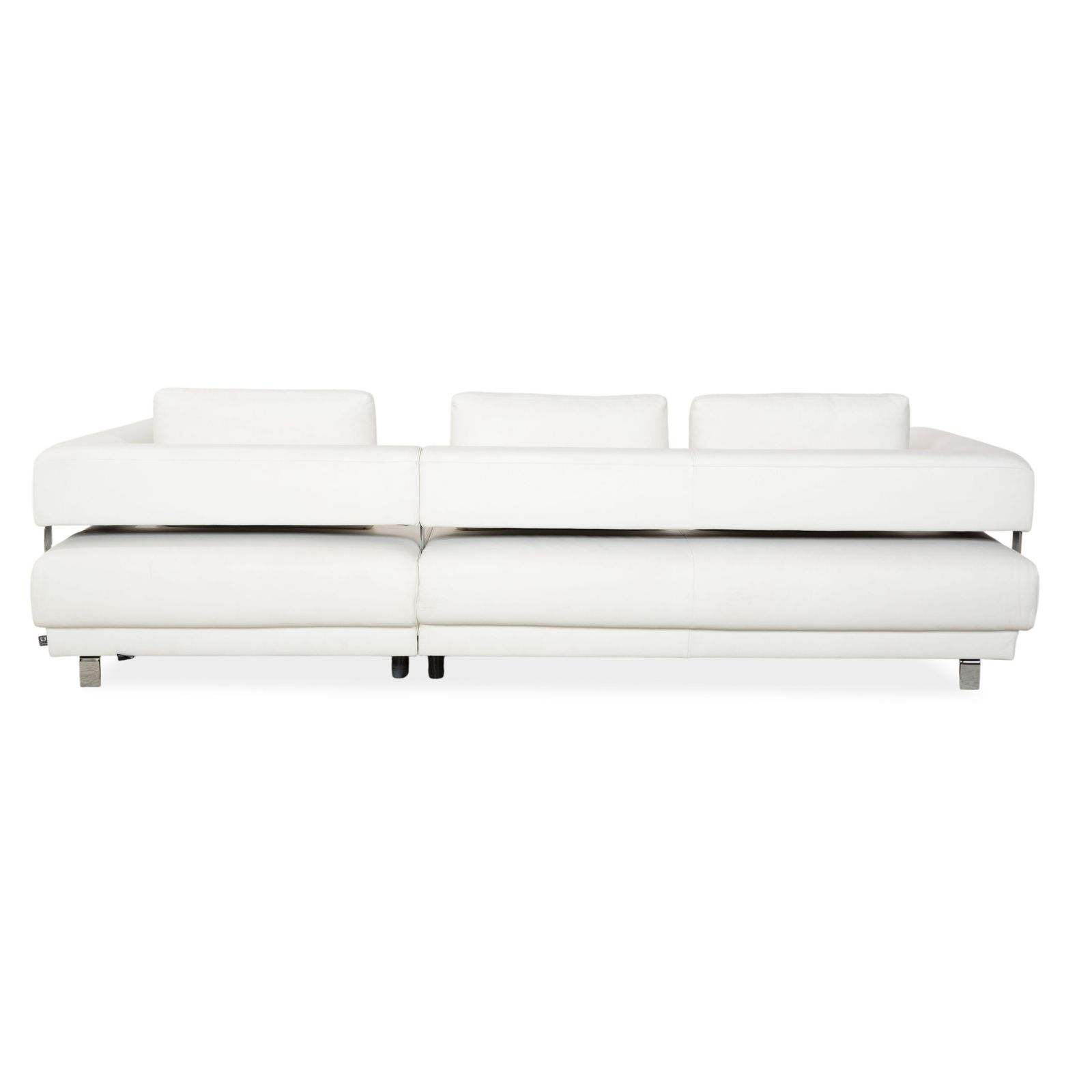 photo for sale Canapé d'angle Ewald Schillig Brand Face en cuir blanc