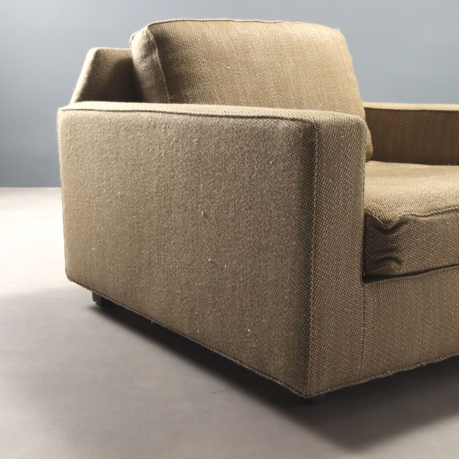 Vintage Armchairs Wood Fabric Design Italy 1960s photo buy