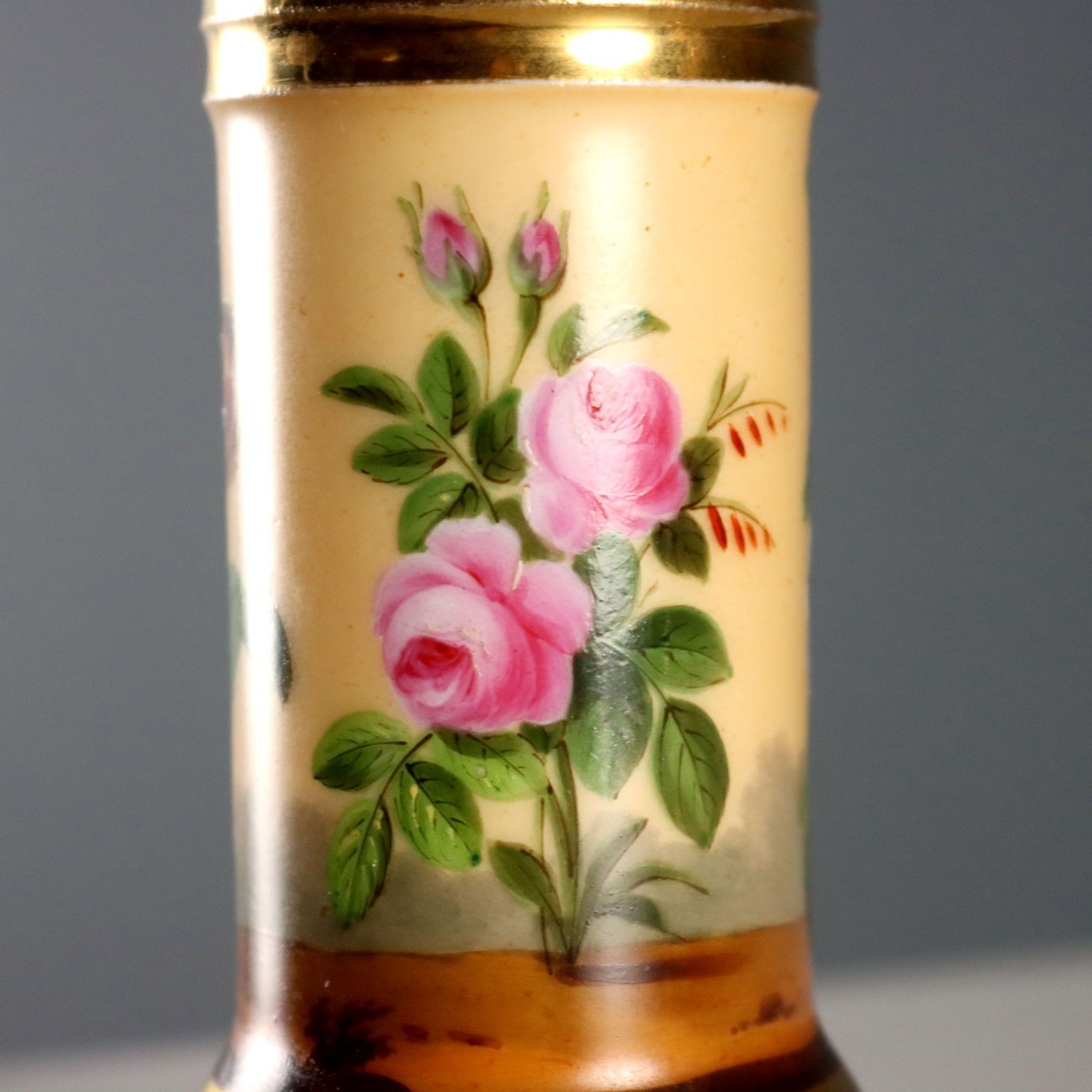 Antique Porcelain Vases Darte Frères Palais Royal France XIX Century photo vinterior