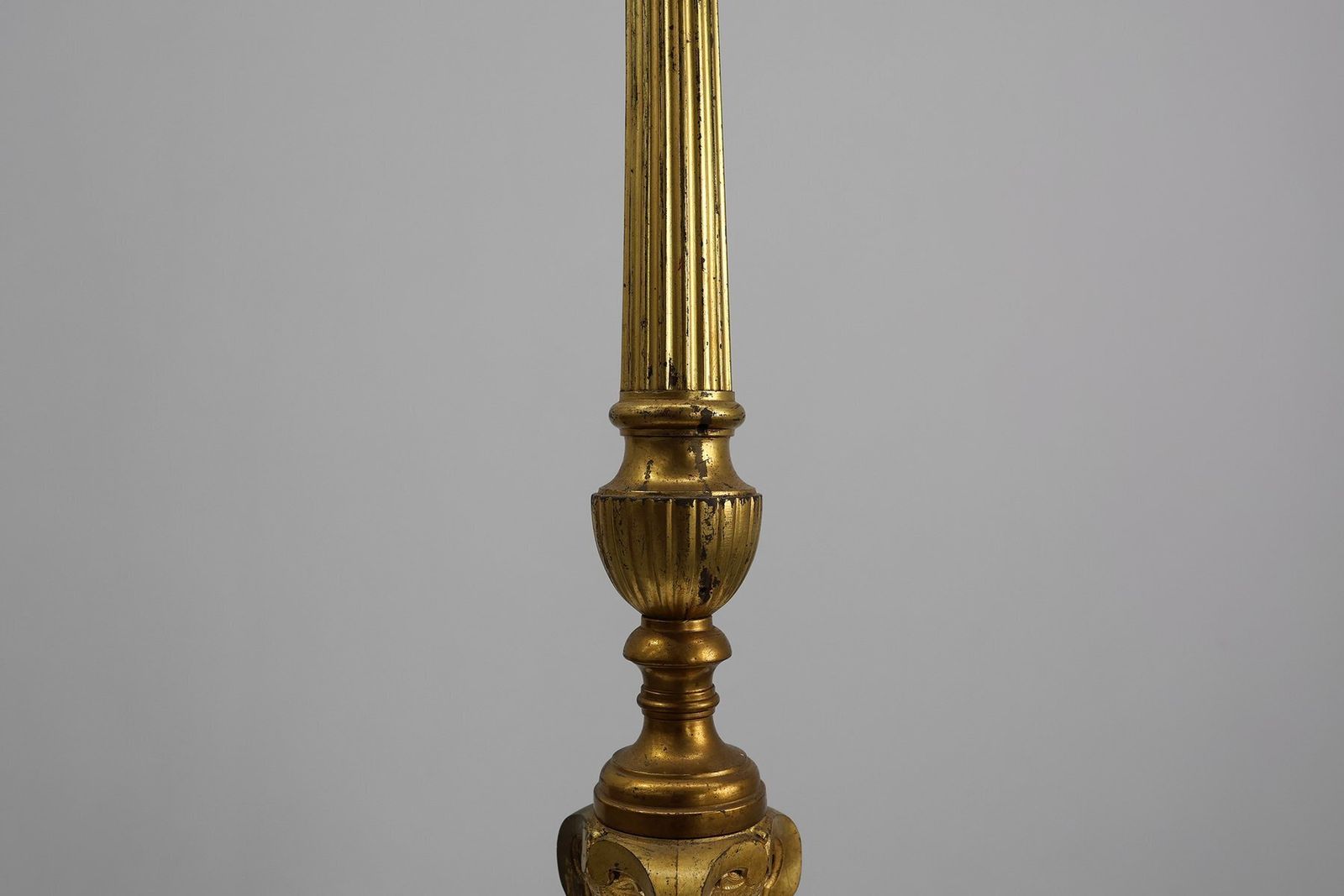 Large Provincial Copper Church Candlestick, France, 1900s photo 1041.0