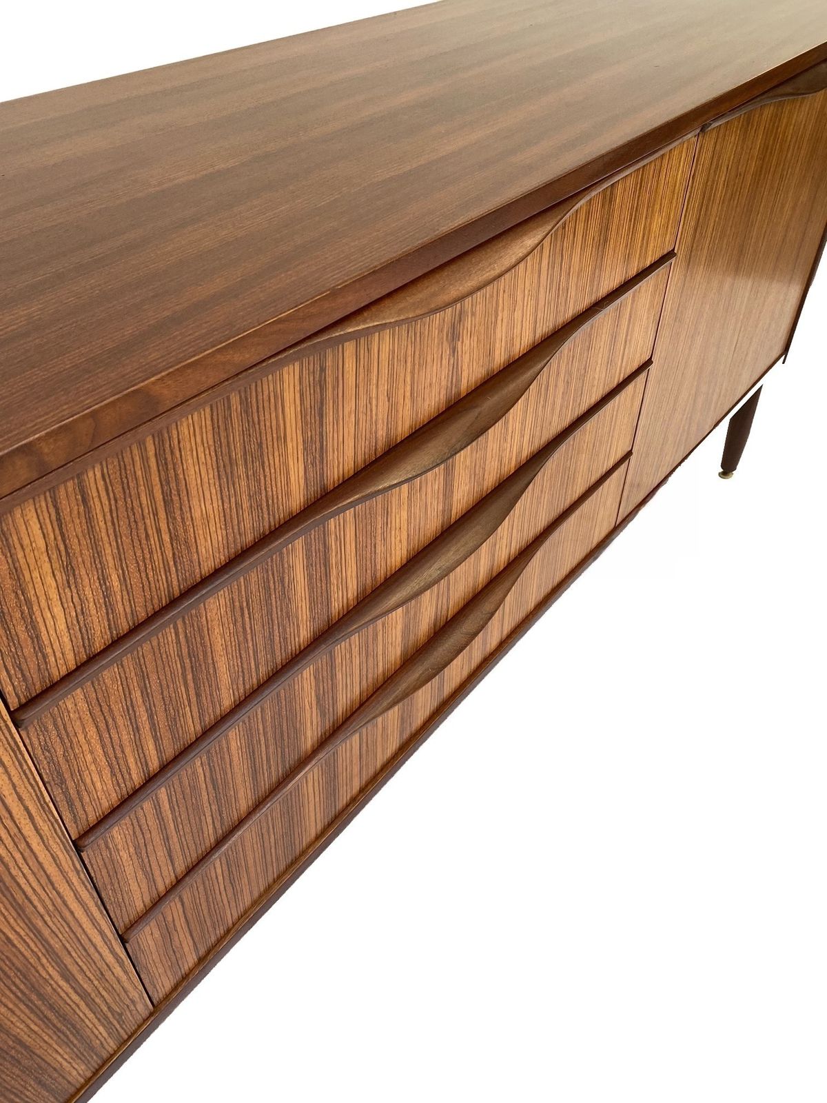 photo furniture British Elliots Of Newbury Teak Sideboard Credenza Mid Century 1960s
