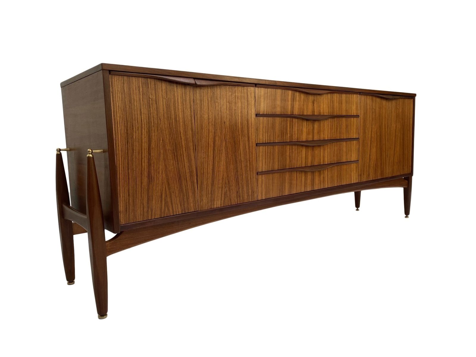 photo buy British Elliots Of Newbury Teak Sideboard Credenza Mid Century 1960s