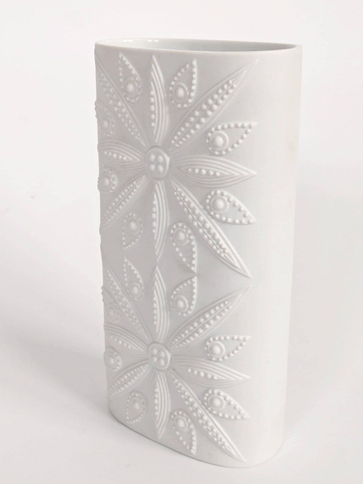Architectural Biscuit Porcelain Vase: Nanny Still For Heinrich, Germany, 1970s photo vintage