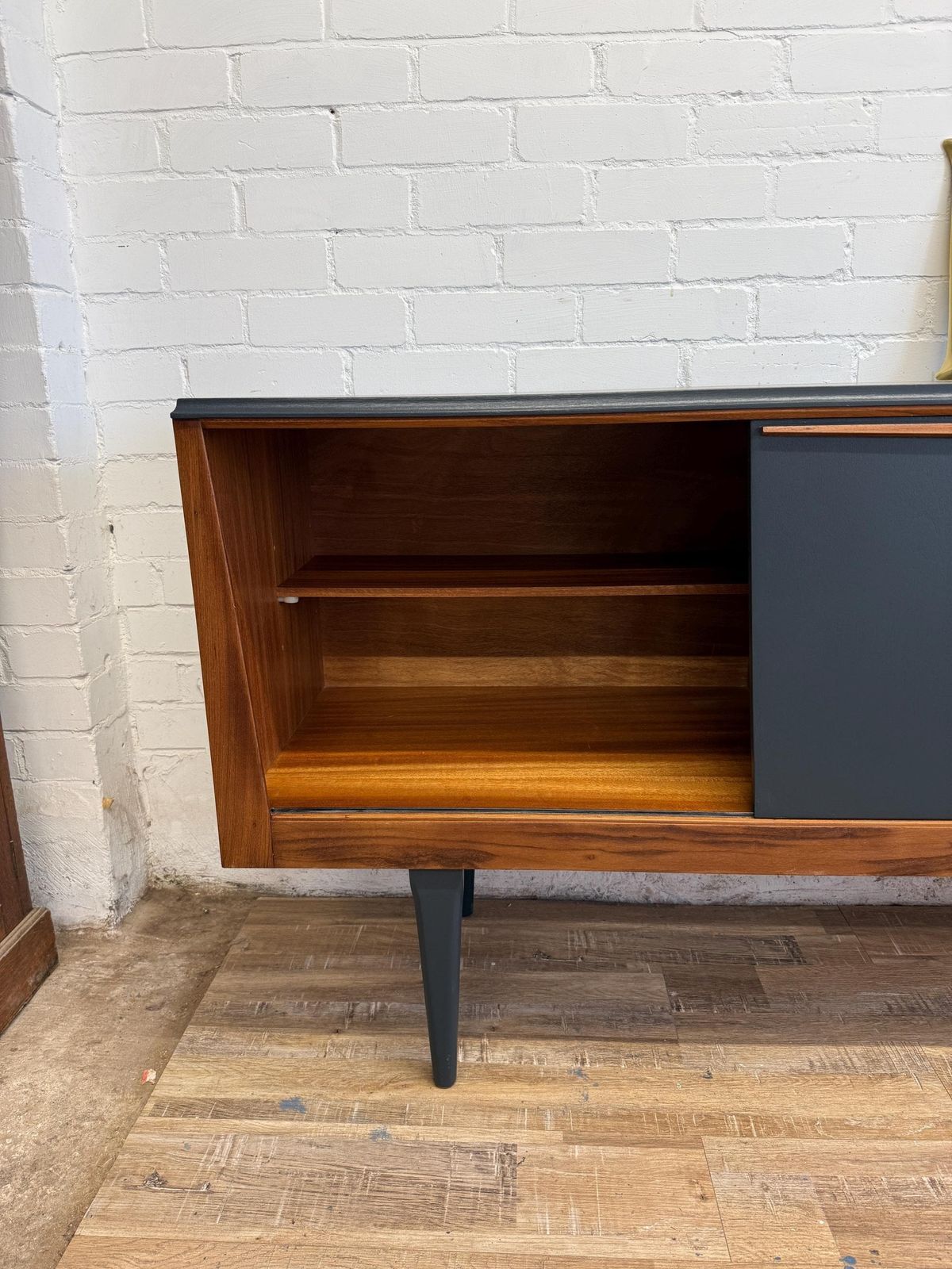 Furniture Mid Century Sideboard By Elliotts Of Newbury– Painted In Farrow & Ball Railings photo