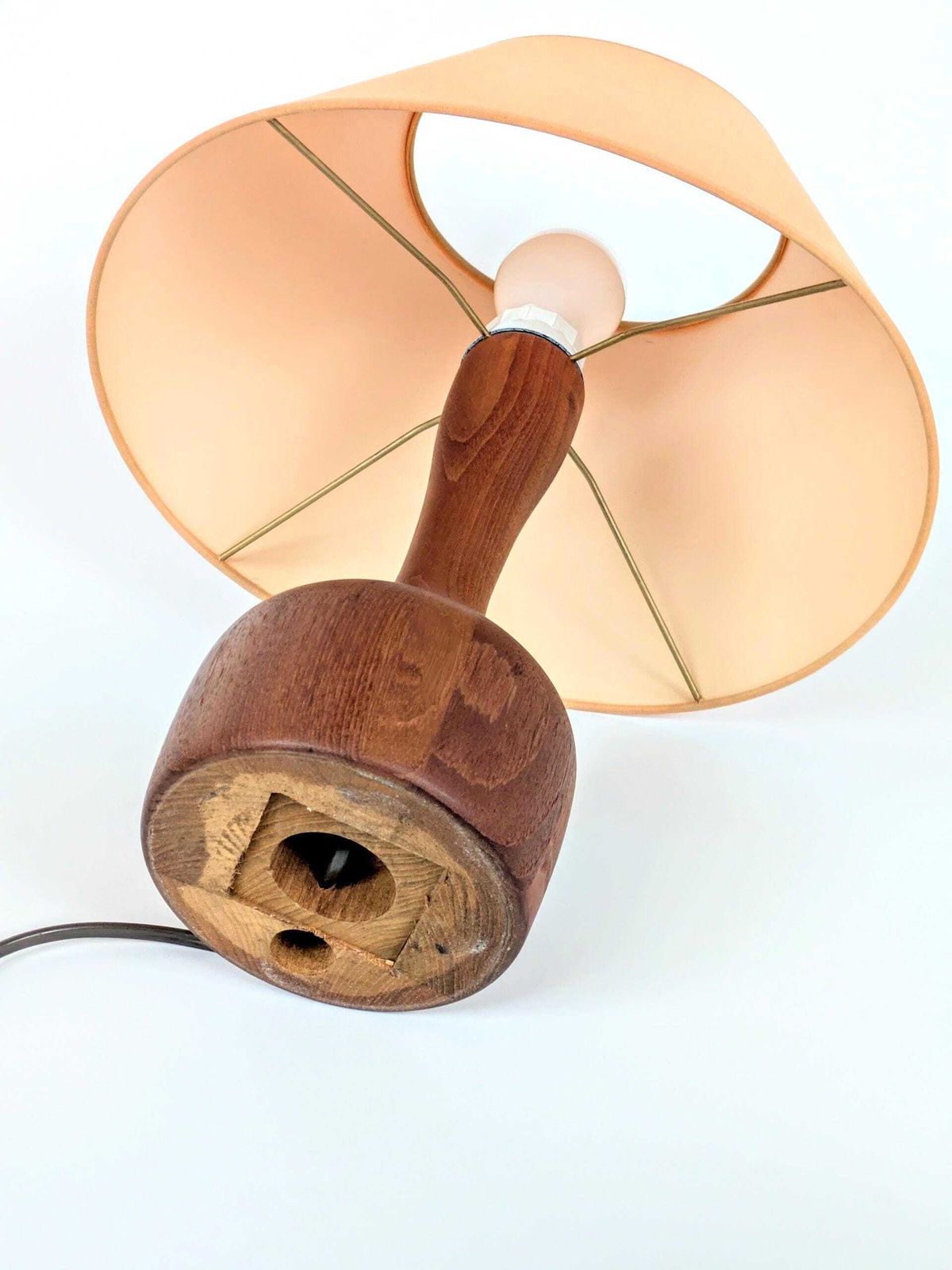 photo for sale Midcentury Scandinavian Teak Table Lamp By Domus, Denmark, 1960s