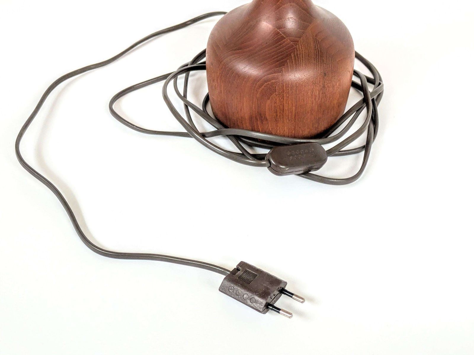 324.0 Midcentury Scandinavian Teak Table Lamp By Domus, Denmark, 1960s photo