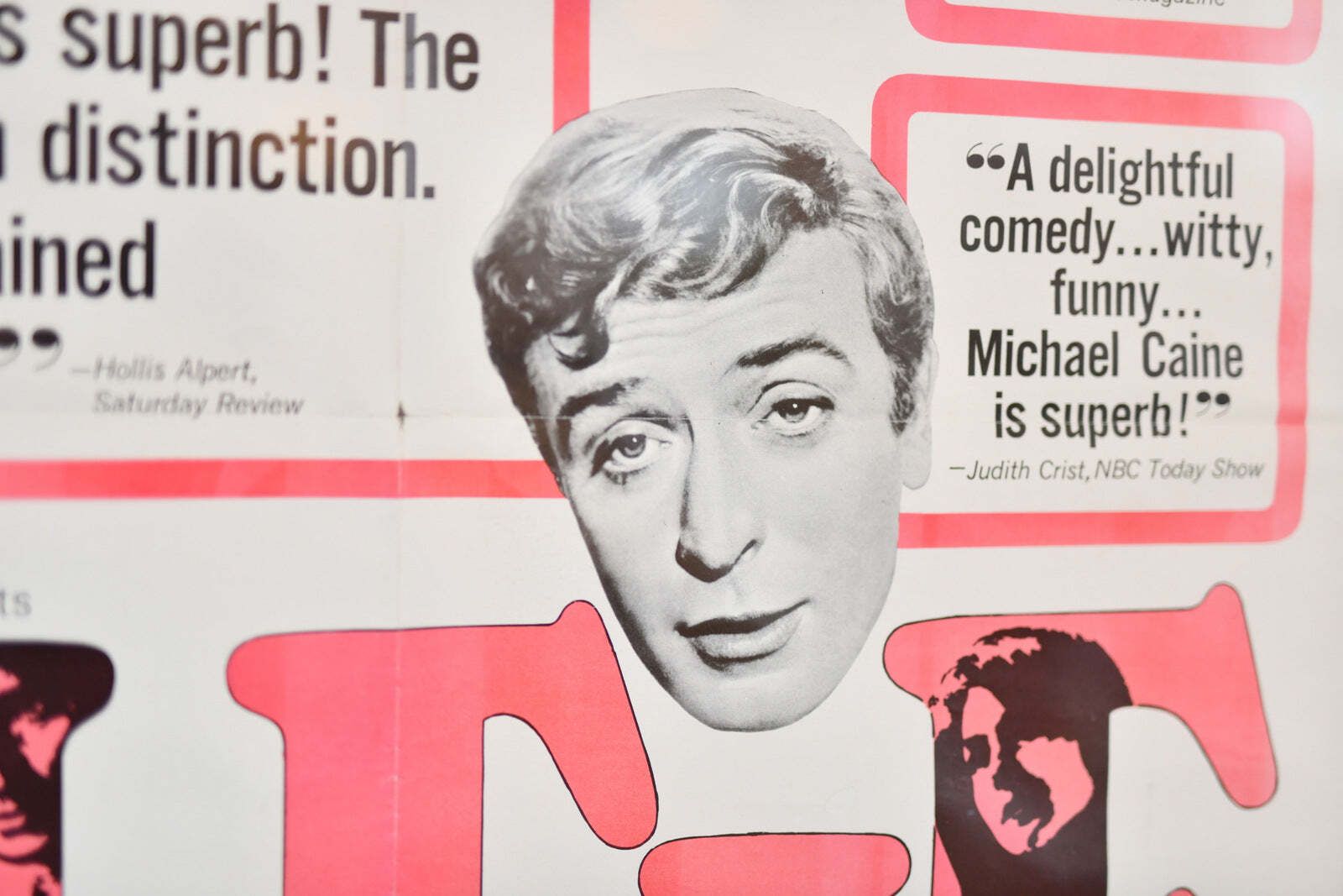 Original Framed Us Film Poster 'Alfie' Circa 1960's photo for sale