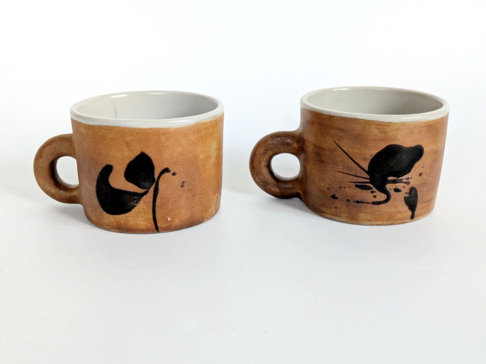 photo buy Mid Century French Studio Pottery Set, Madeleine Brault, Poterie De La Colombe
