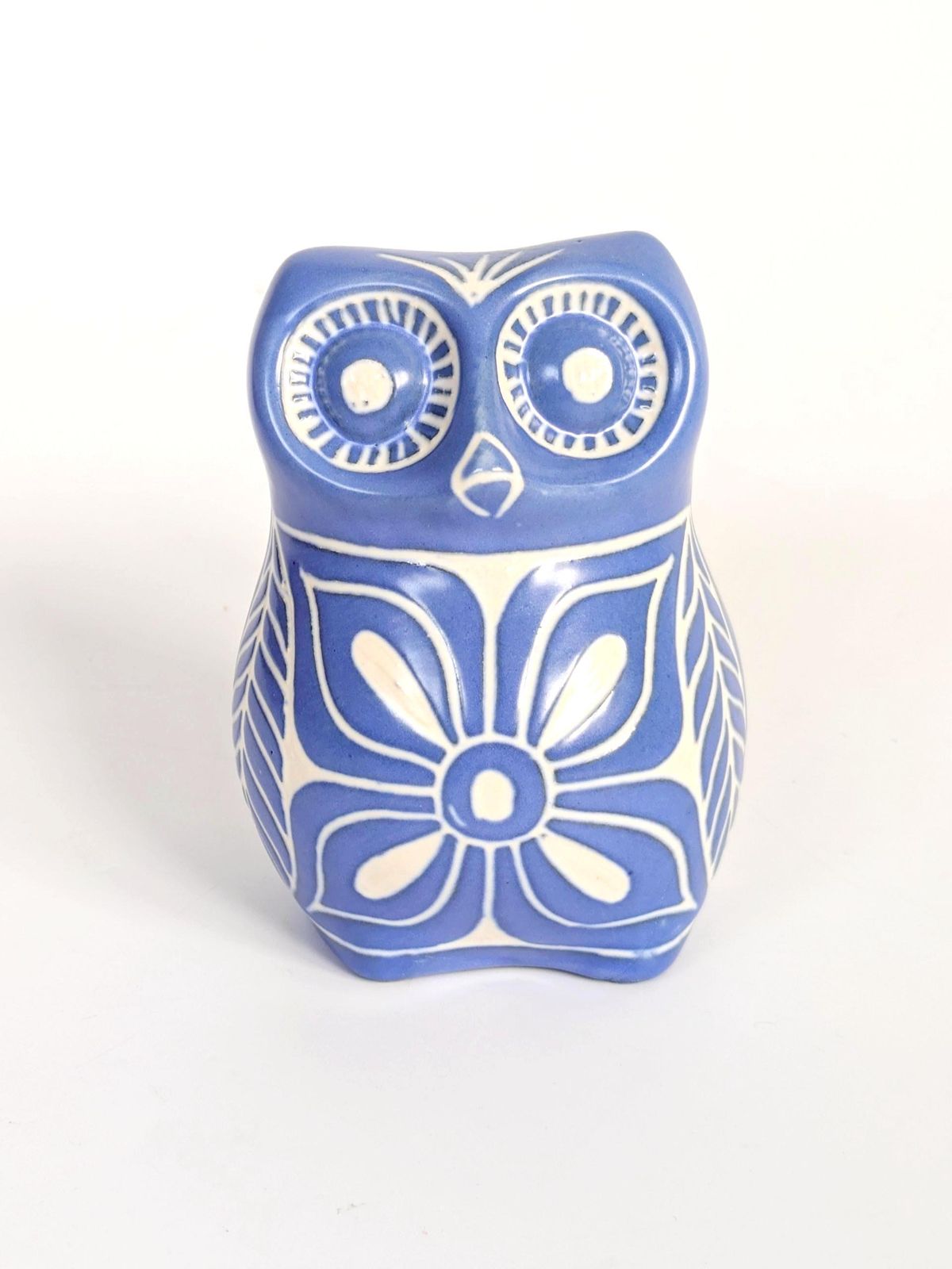 Midcentury Chilean Ceramic Owl Figurine By Pablo Zabal, 1970s photo Art