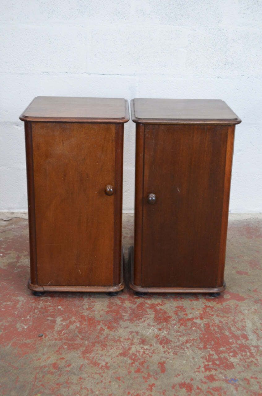 A Pair Of Vintage 20th Century Bedside Cabinets