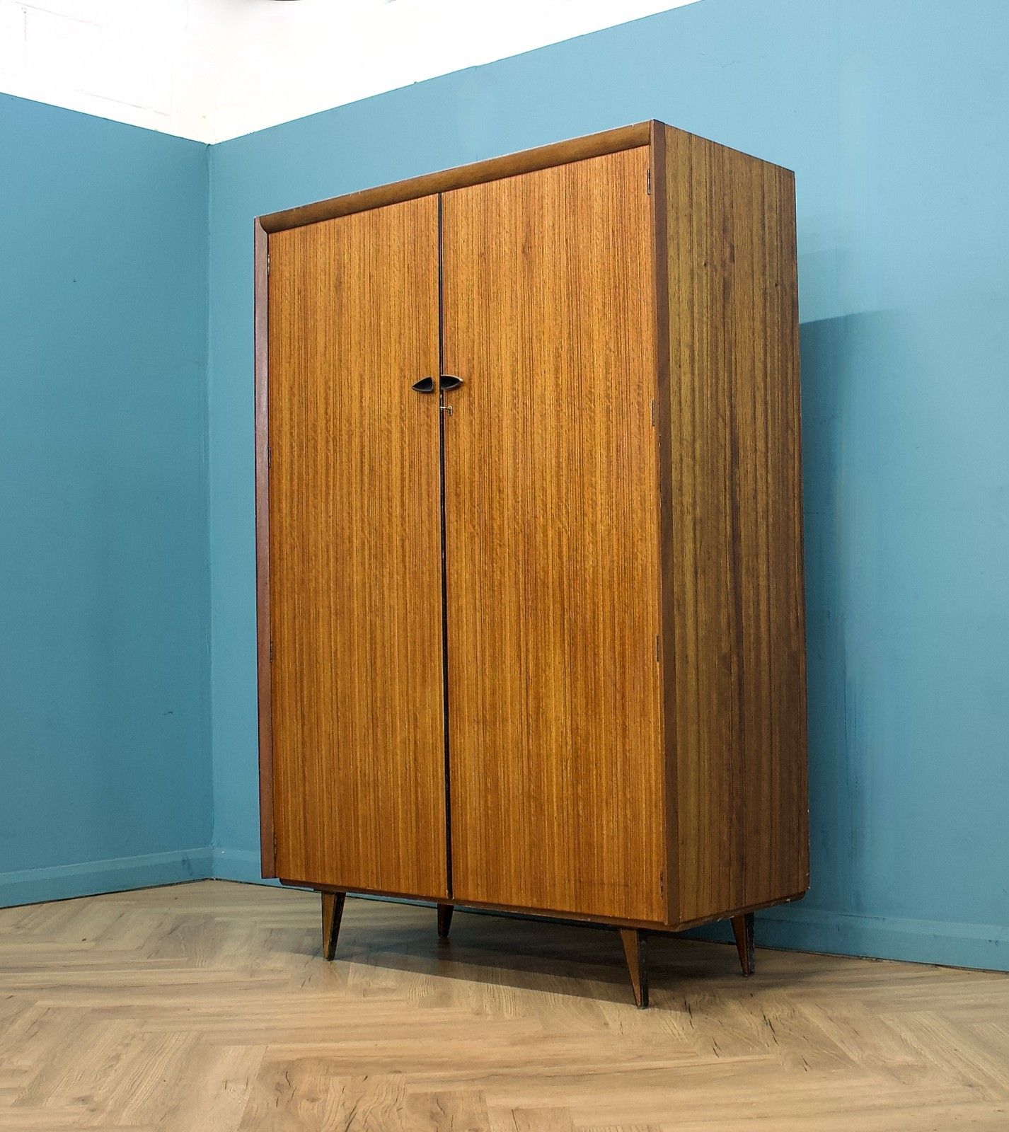 Mid Century Teak Wardrobe From Lebus Link, 1960s #1664 photo for sale