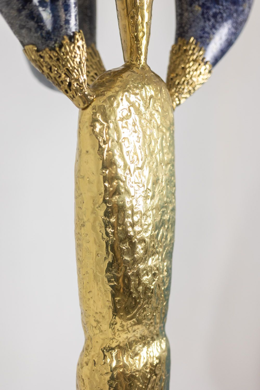 Jacques Duval Brasseur, Large Cactus Sculpture In Gilded Brass. 1992 photo vinterior