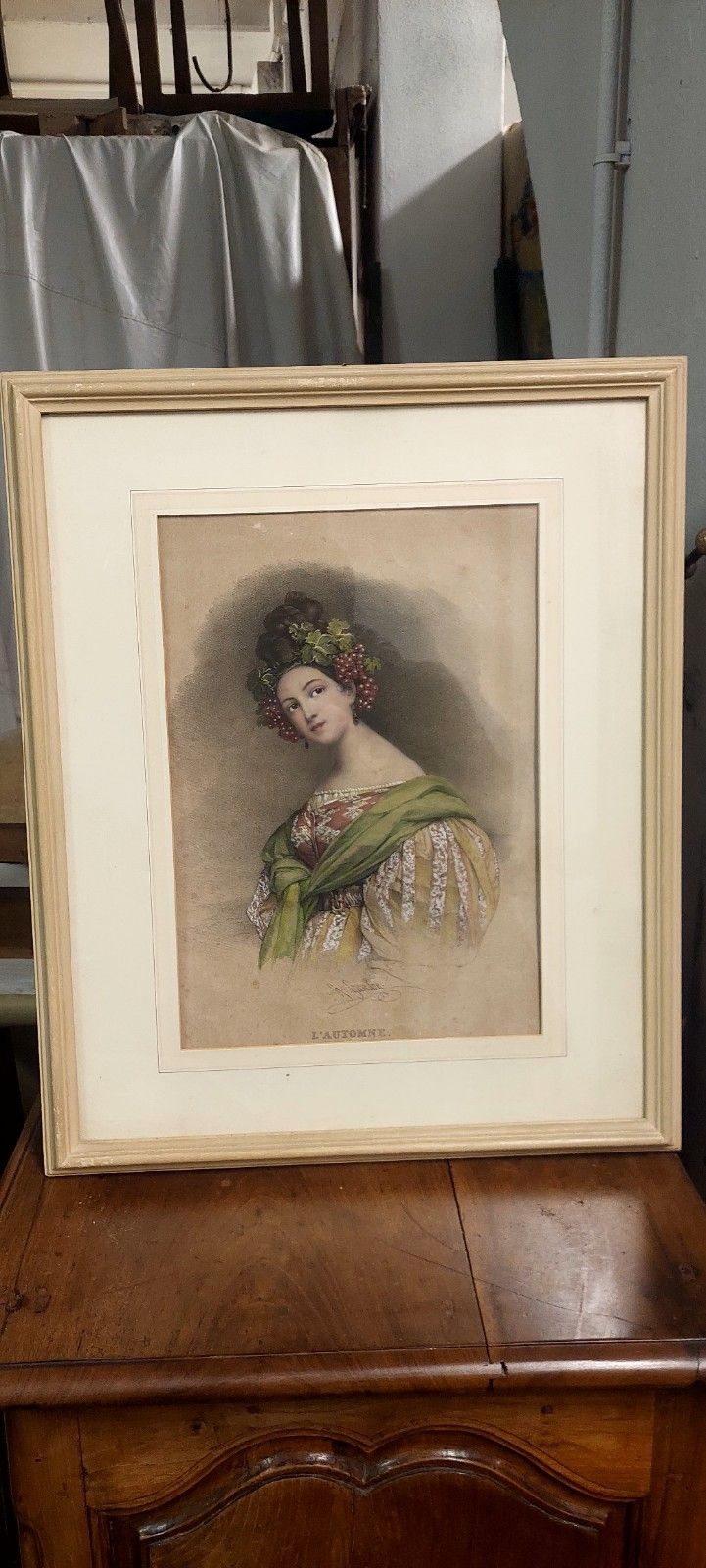 4 Antique Henri Grevedon The 4 Seasons Watercolor Lithographs photo Art